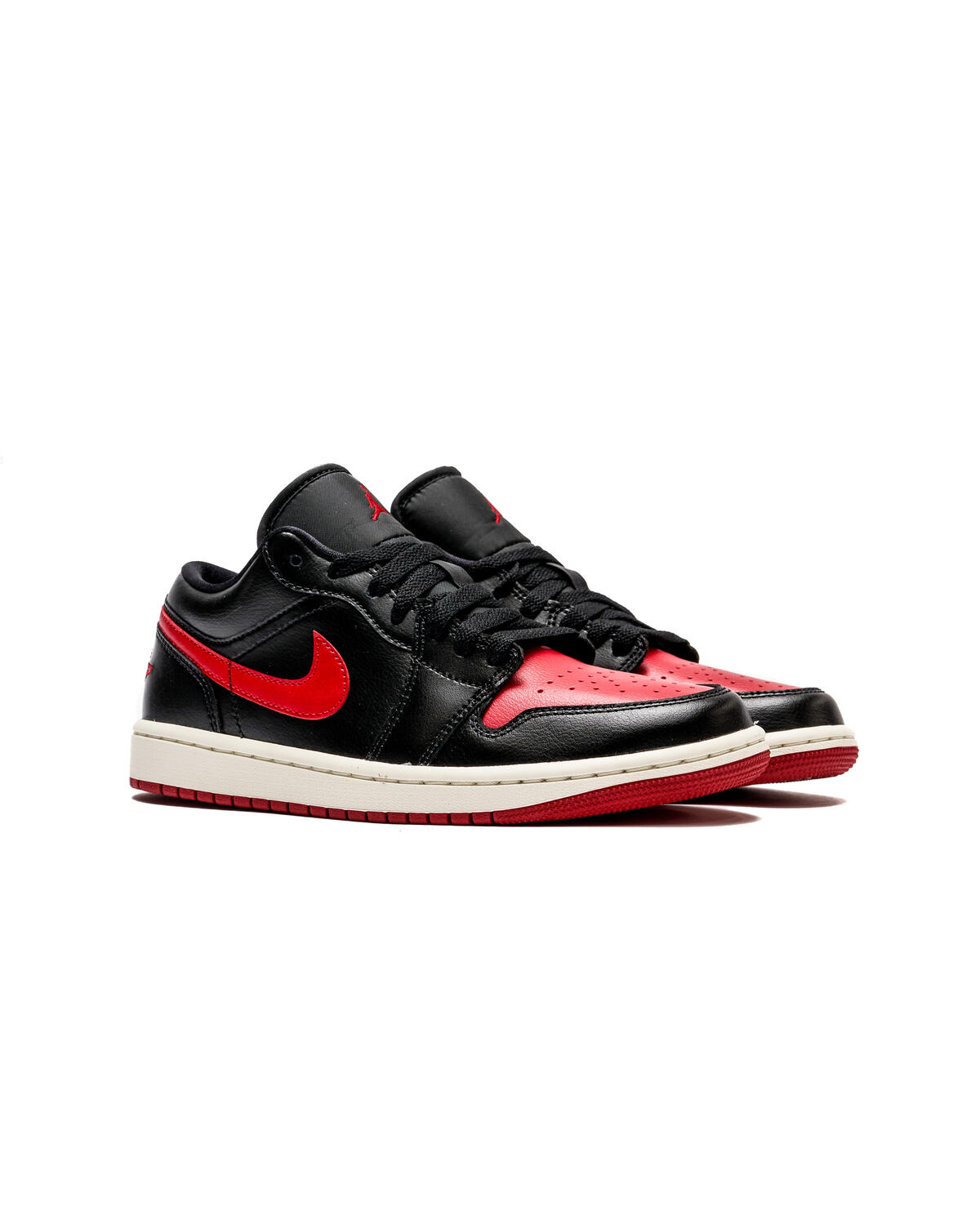 Air Jordan WMNS 1 LOW 'Bred Sail' | Carmine Jordans Match White